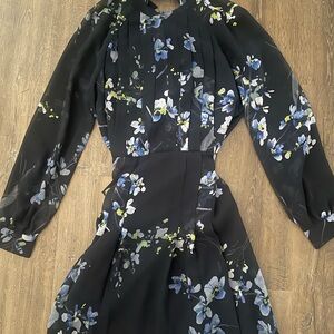 Reiss Navy Floral Dress